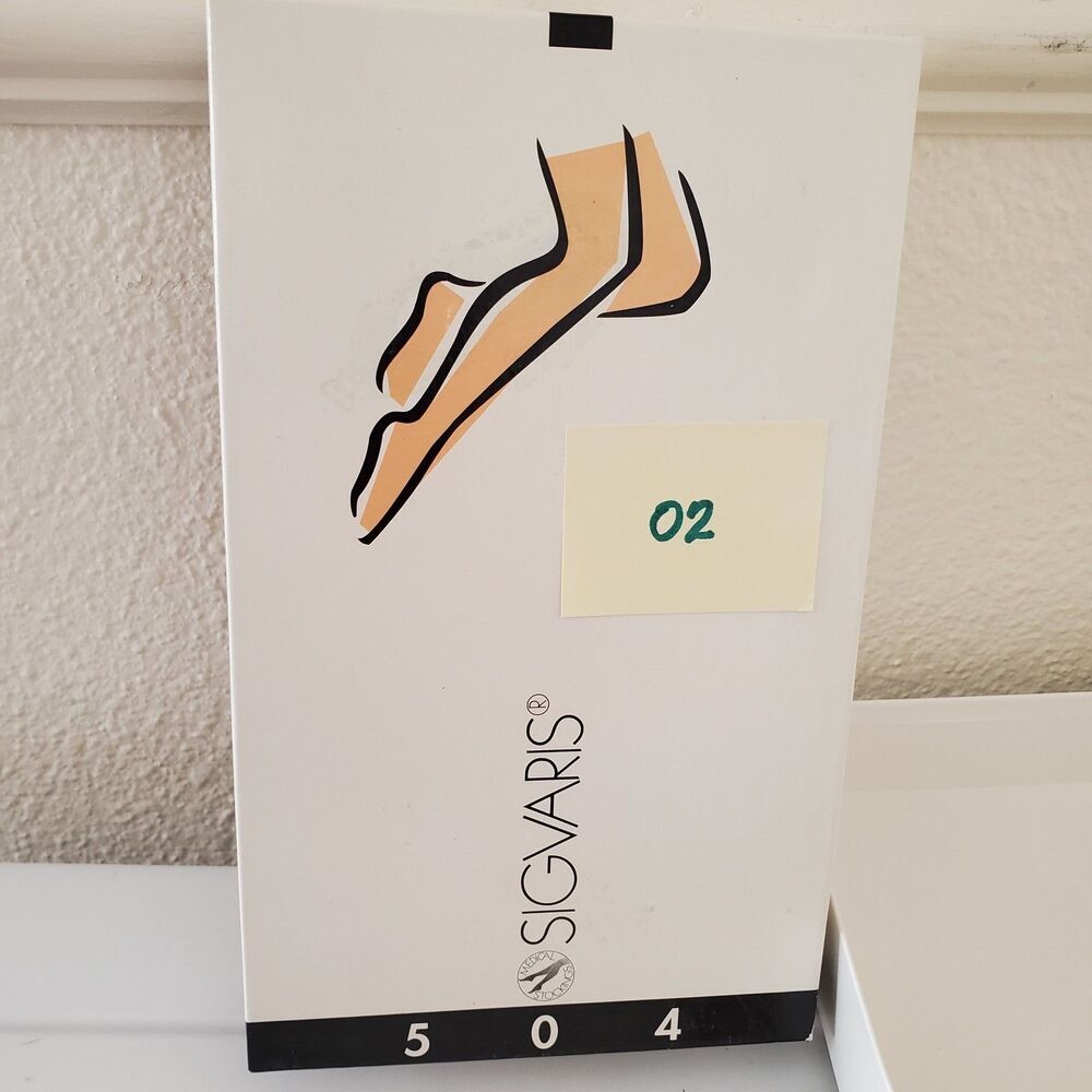 SIGVARIS 504 A-T W122 Compression Stocking Left Thigh-High CCL 3 Large PLUS Long